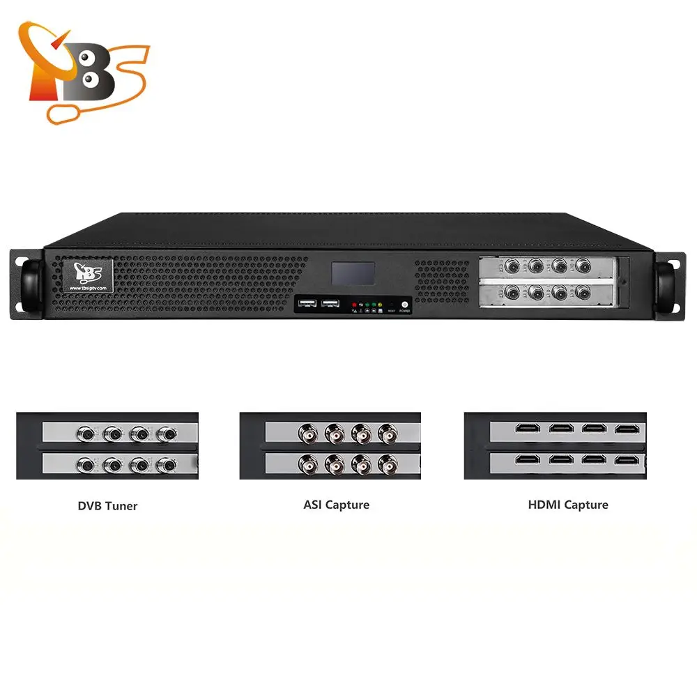 TBS8510 множественные входы H.264/H.265 IPTV транкодер все в одном Sever для потокового