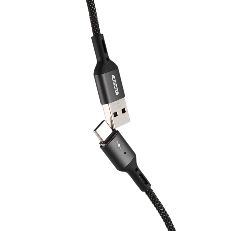 REMAX синхронизация креп Плетеный Магнит кабель зарядного устройства USB type-C для Iphone