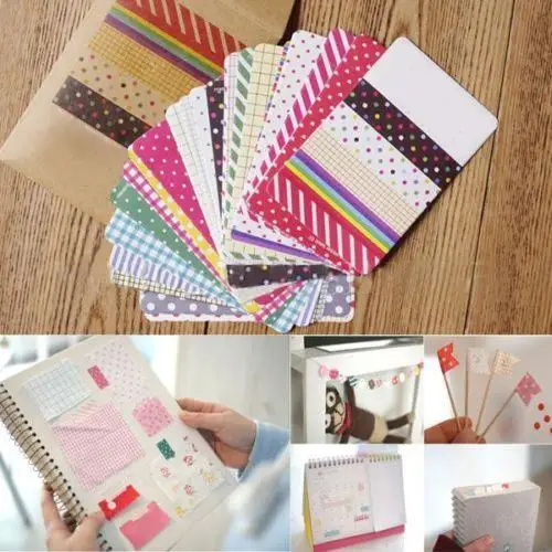 

27Pcs DIY Scrapbook Pack Decorative Labeling Masking Tape Craft Stickers Set