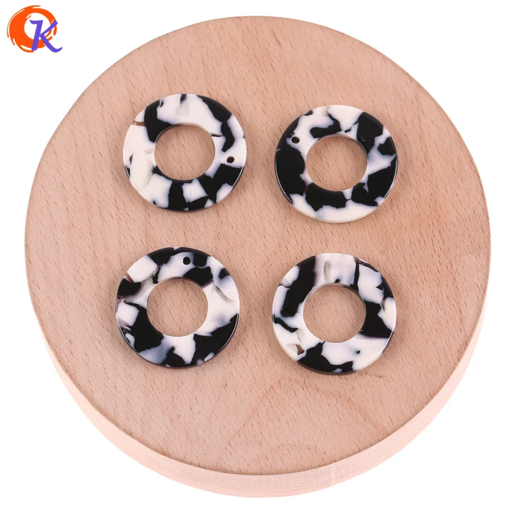 

Cordial Design 26*26MM 50Pcs Jewelry Accessories/Acetic Acid Beads/Hand Made/Coin Shape/DIY Jewelry Making/Earring Findings