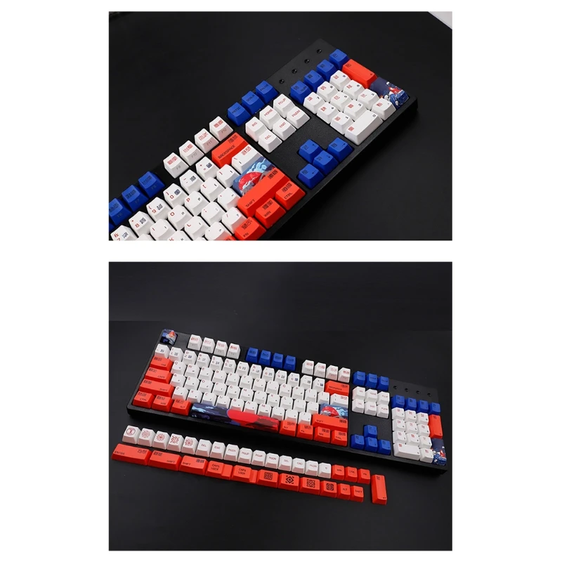 

134 key Replaceable PBT Keycaps Lettering Keys OEM Injection Mechanical Key Cap N84A