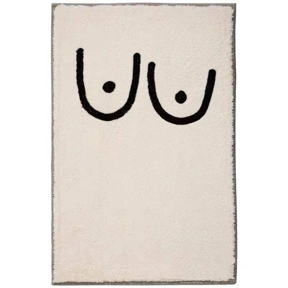 

Imitation cashmere Carpet Entrance Doormat Anti-slip Water-absorbing Kitchen Bathroom Floor Mat Creativity pattern Home Area Rug