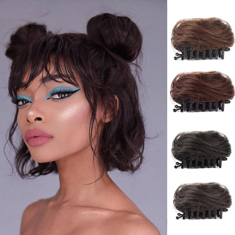 DIFEI синтетические шиньон пончик когти клип волосы для увеличения объема hairbun