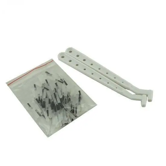 100 шт. одноразовых композитных насадок для зубной щетки с 2 ручками |