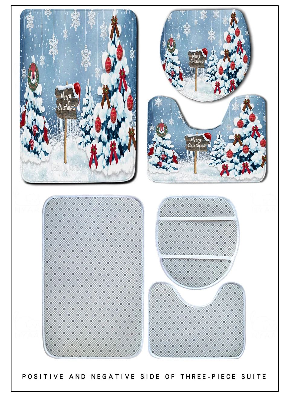 3/4 шт. Противоскользящие коврики для ванной комнаты | Дом и сад