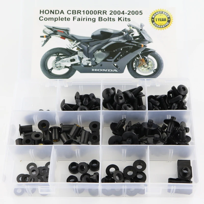 

Подходит для Honda CBR1000RR CBR 1000RR 2004 2005, полный комплект болтов для мотоцикла, зажимы, винты, шайба, крепеж