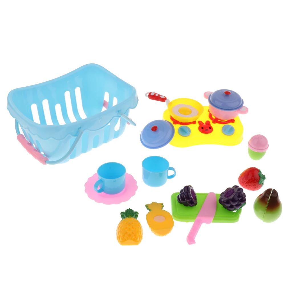 Kitchen Toys Fun Cutting Fruits Pretend Food Playset for Kids Boys and Girls |