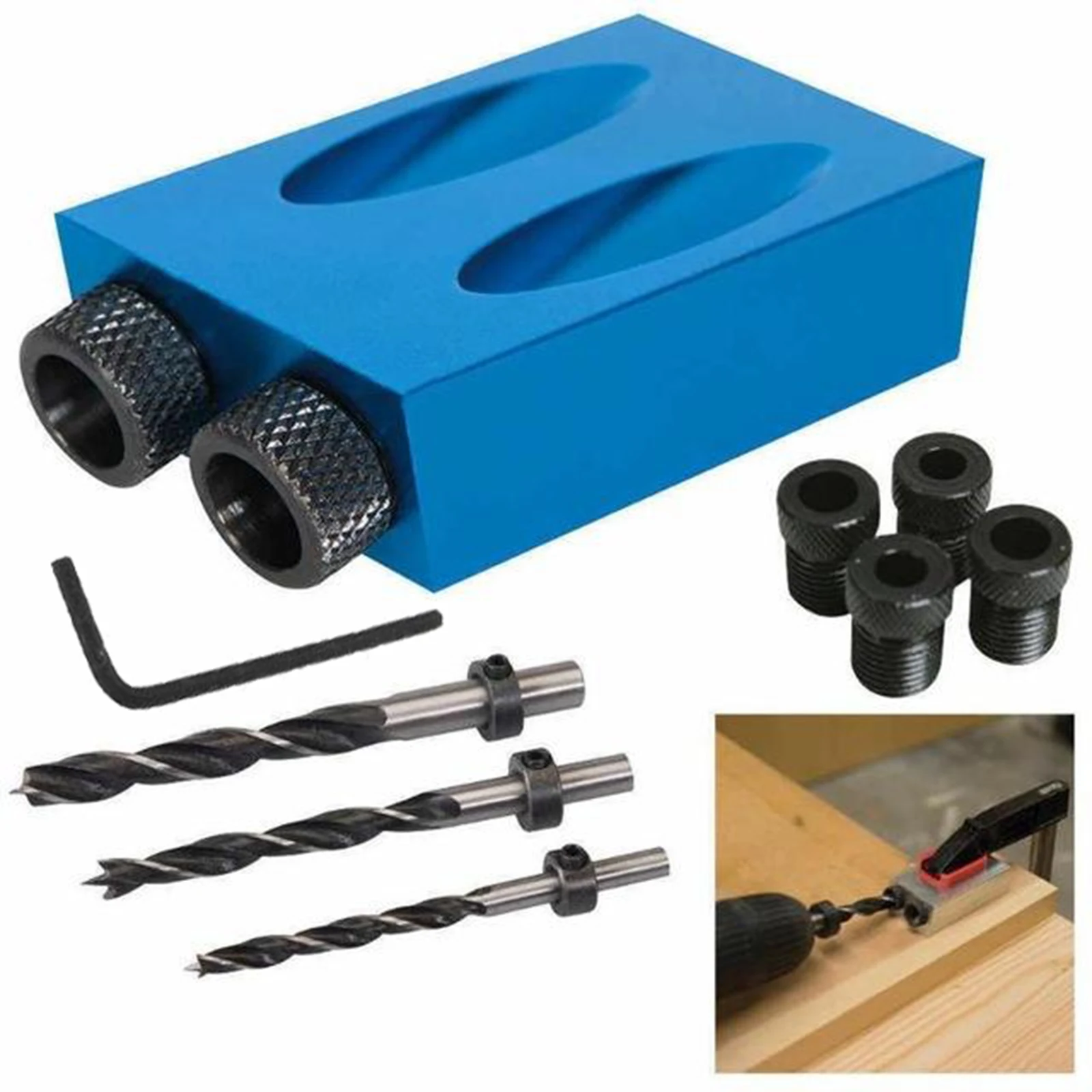 Набор насадок для карманного отверстия 14 шт. косые сверла угловые позиционер