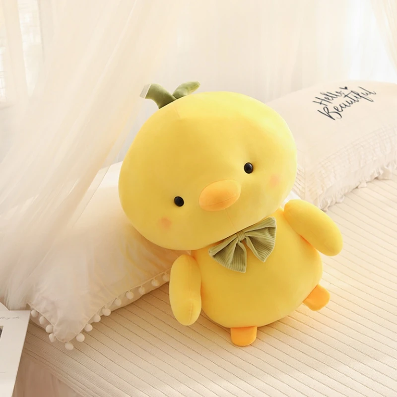 

Simulation Yellow Chicken Super Cute Plush Doll Toy Stuffed Animals Accompany Soothing Kids Toys Birthday Xmas Gifts