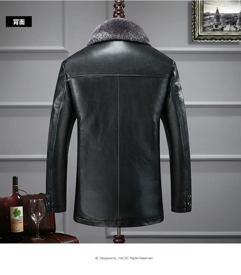 8XL 6XL мужская куртка из натуральной кожи, зимнее пальто из искусственного меха, Мужская брендовая куртка, Мужская однотонная куртка с воротником-стойкой из натуральной кожи