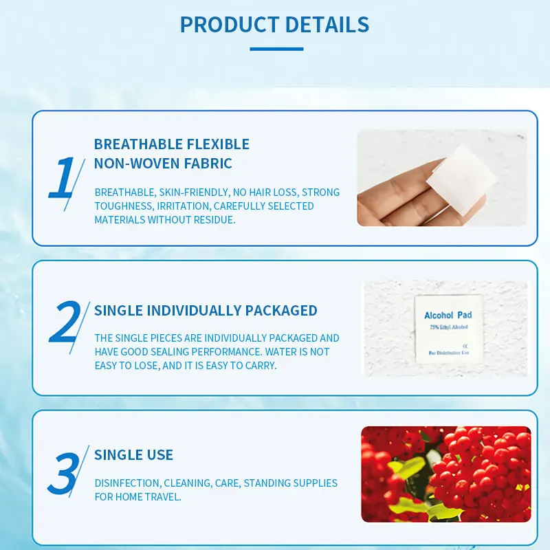 100 шт. спиртовая влажная салфетка одноразовая дезинфекция Prep Swap Pad антисептик