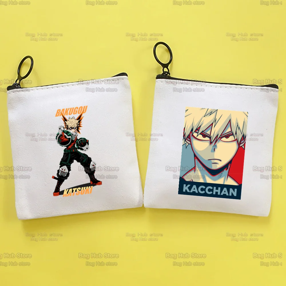 

My Hero Academia Katsuki Bakugo Kawaii 90s New Korean Student Cute Card Key Change Fabric Pouch