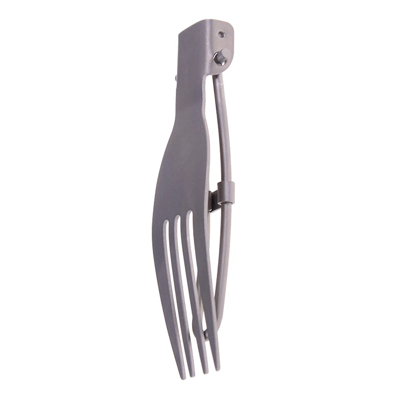 

Titanium Folding Fork Ultralight Outdoor Camping Tableware Portable Dinner Fruit Fork Flatware Tableware for Camping Backpacking