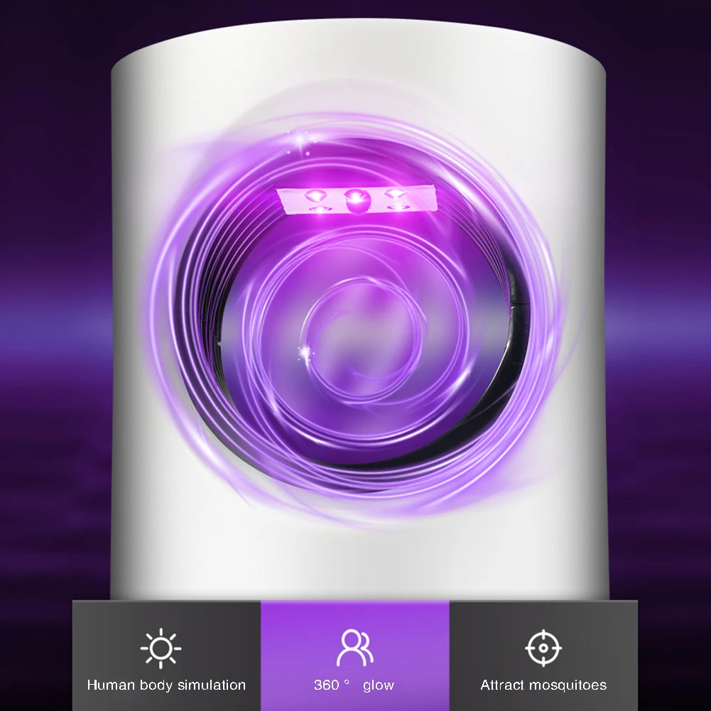 USB инсектицидная Лампа Электрический Вентилятор Mute анти-ловушка для комаров и