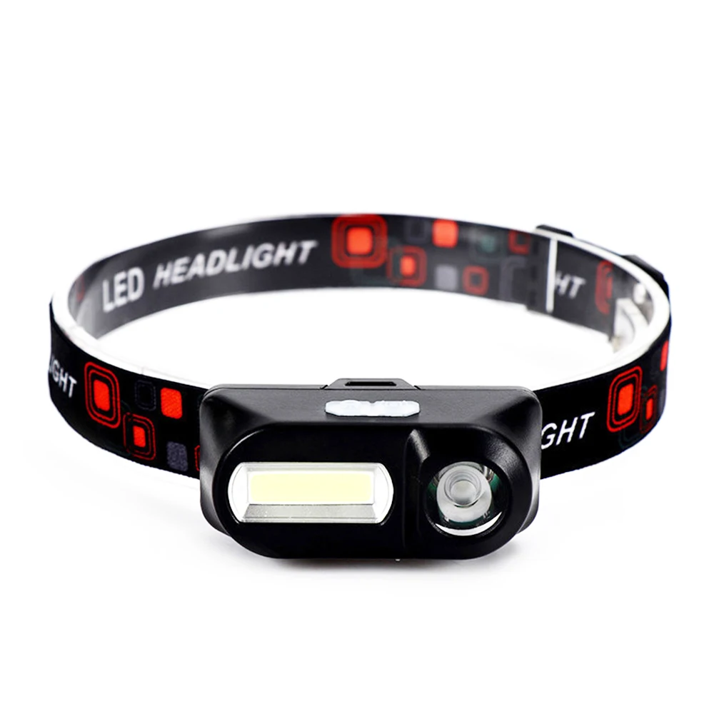 Открытый Кемпинг мини-cob LED фары USB зарядка рыболовные Налобные фонари фонарь кемпинг туристический нож фонарик