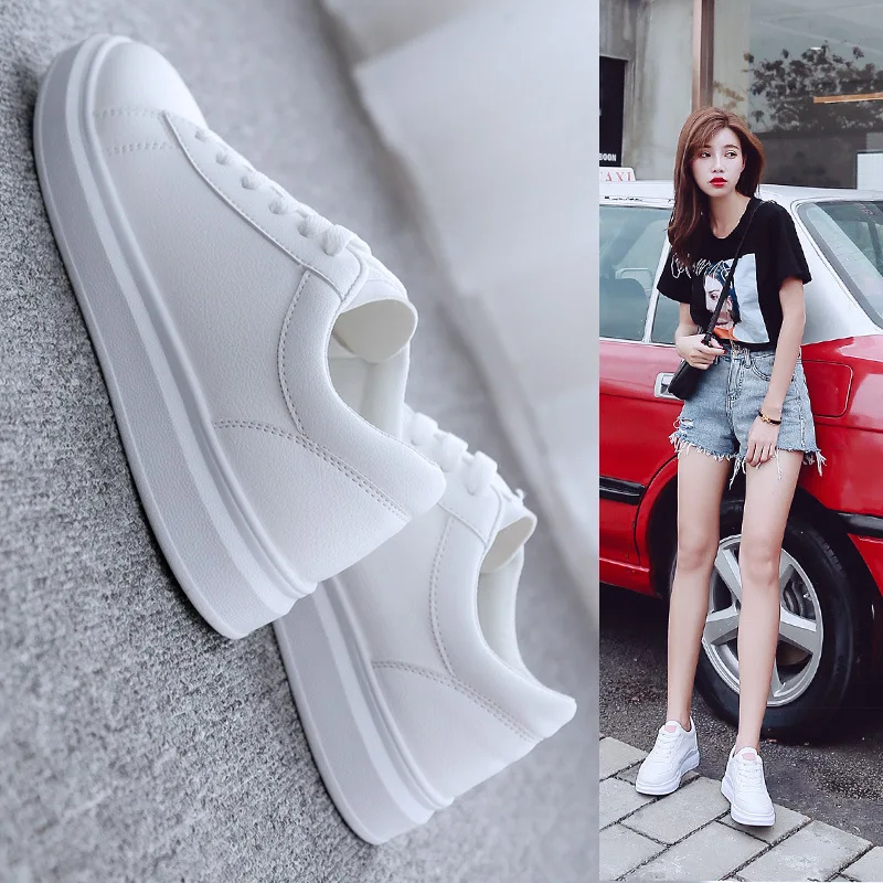 

New Women Sneakers Casual Shoes High Quality Woman Flats Spring Autumn Low-top Loafers Girls Student White Shoes Ladies Shoes