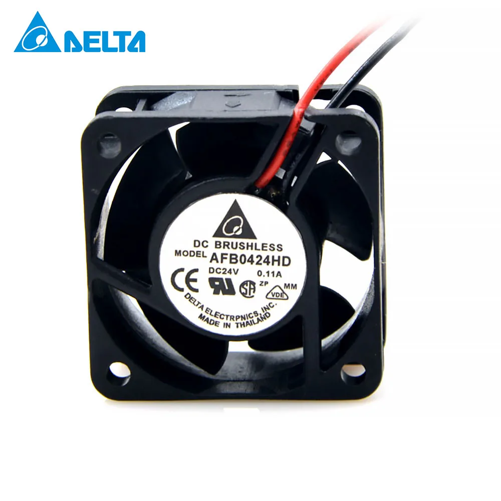 

Delta Original AFB0424HD DC 24V 0.11A 2.64W 4020 40*40*20mm 2 Wires Server Inverter Blower Cooler Double Ball Cooling Fans