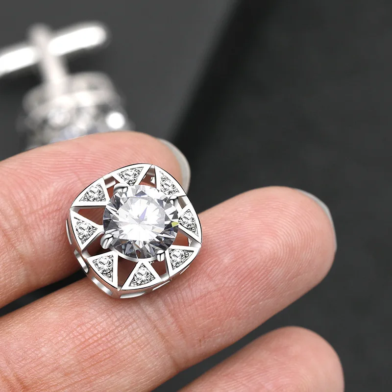 Модные деловые французские мужские запонки рукава платье для ногтей ювелирные