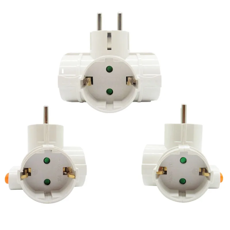 Европейская вилка европейского стандарта с переключателем один поворот