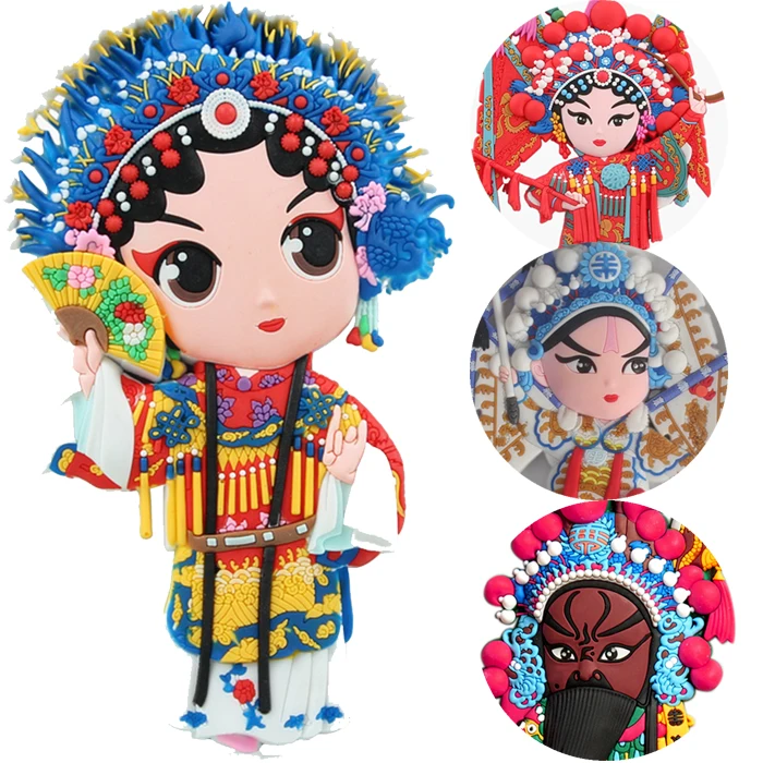 

Creative Chinese style Peking Opera Opera Facebook refrigerator magnets traditional gifts products crafts souvenirs small gifts