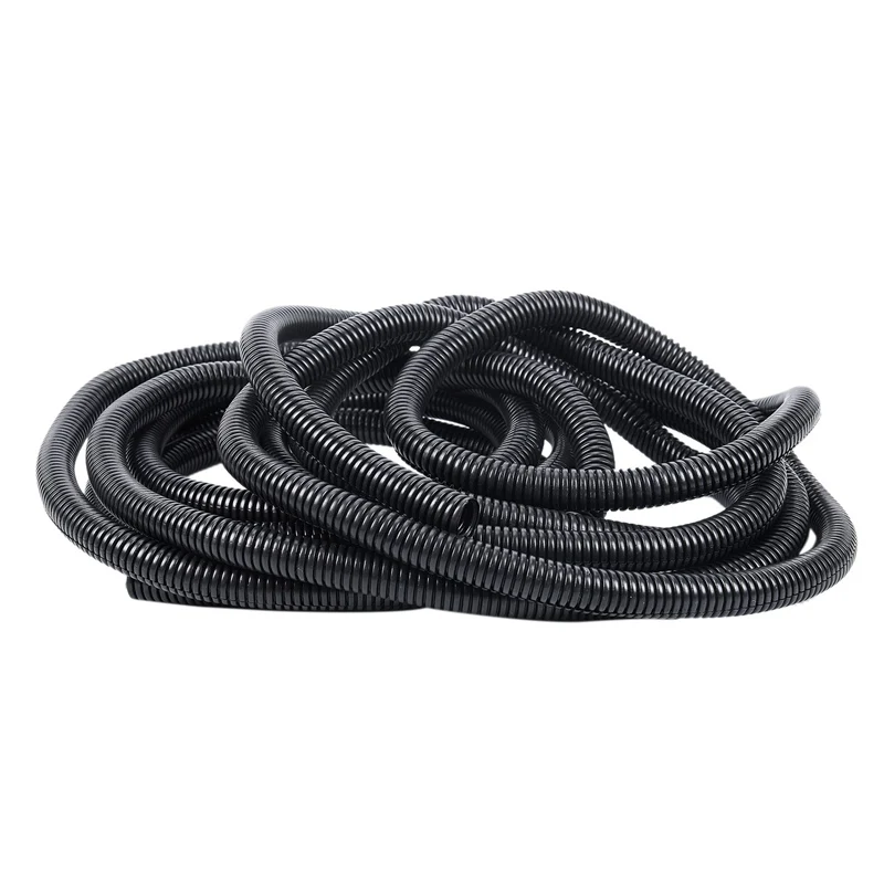 20 Ft Split Wire Loom Conduit Polyethylene Tubing Black Color Sleeve Tube 12mm inner diameter | Обустройство дома