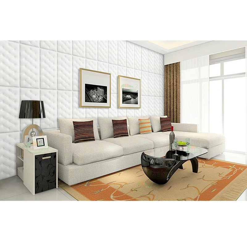 

10pcs 3D Anti-collision Wall Stickers Wallpaper Self-adhesive Thicken Tatami Wall Mat Pad Kids Bedroom Living Room Cushion Decor