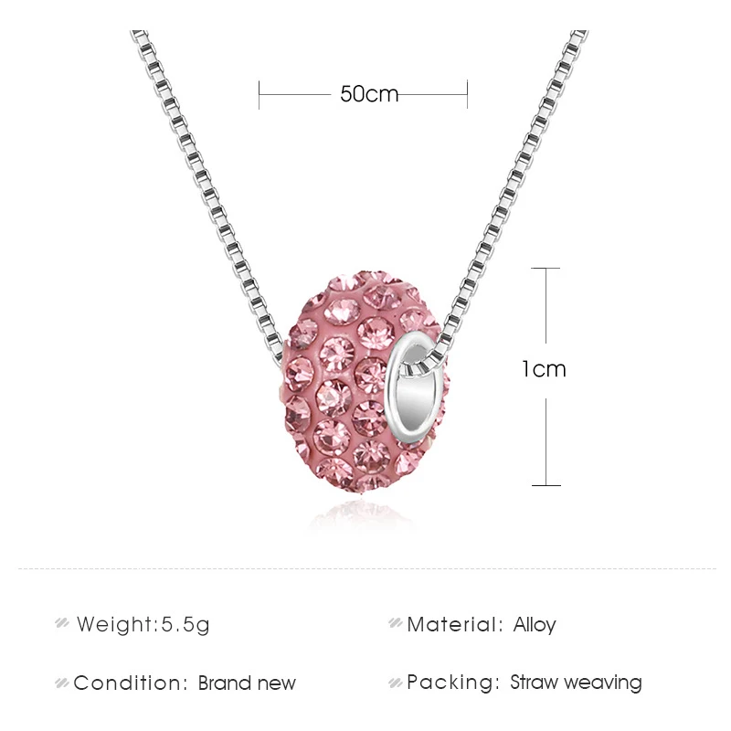 9 стилей стразы для шин ожерелье лучших друзей Женская разноцветная подвеска Bff