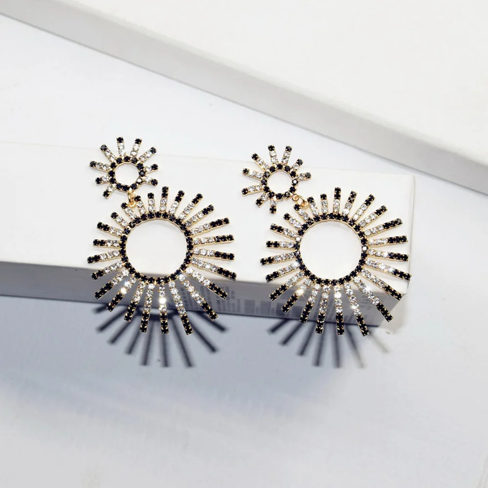 Модные большие серьги висюльки для женщин 2020 модные ювелирные изделия из золота