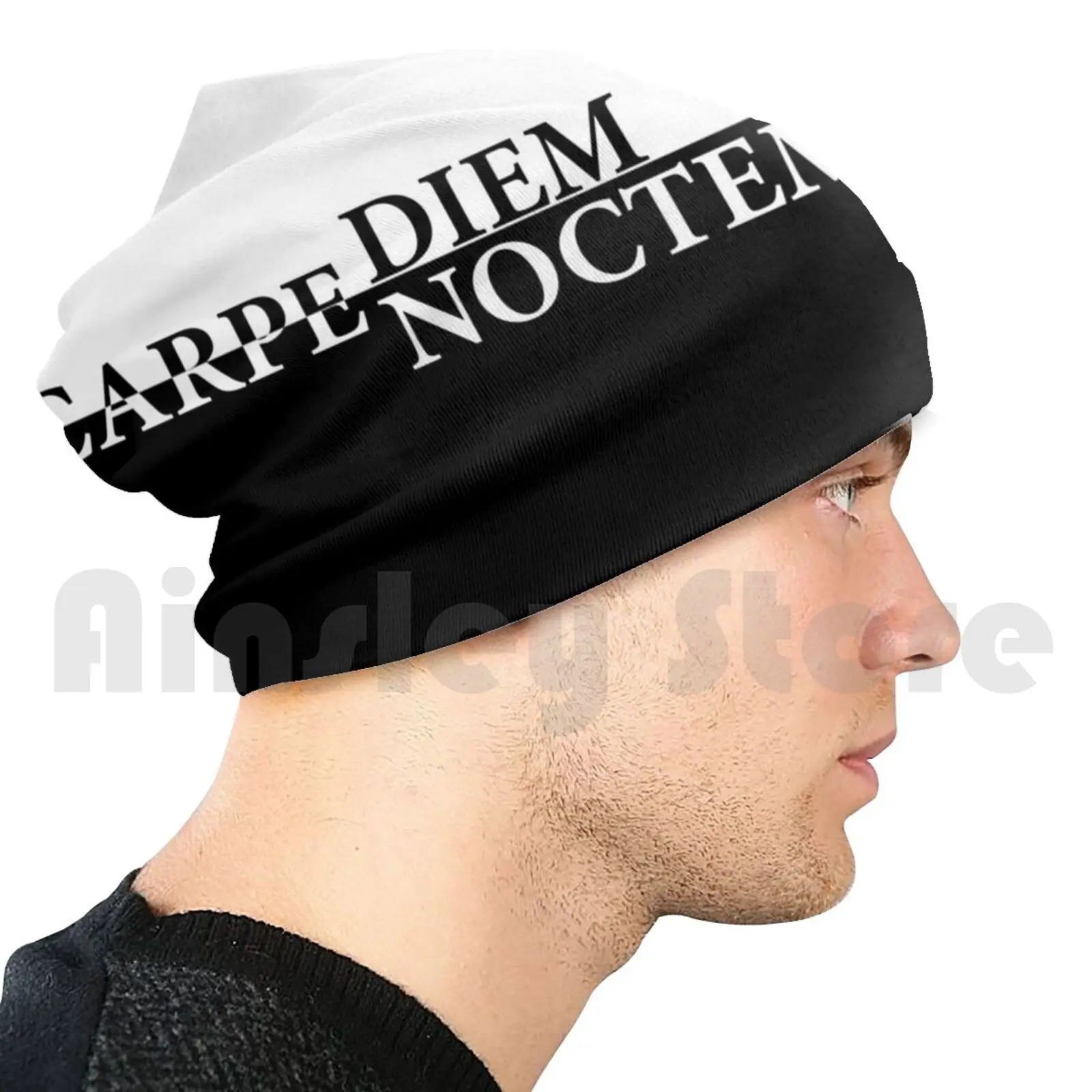 

Carpe Diem облегающие шапки пуловер Кепка Удобная Carpe Diem Carpe Серебристая Цитата черно-белая Вдохновение На день