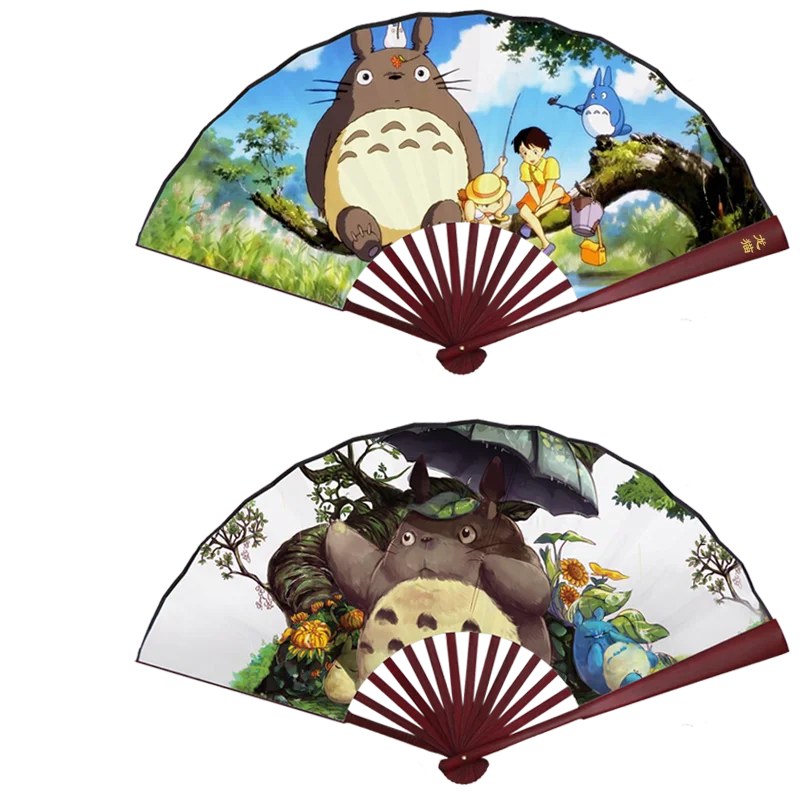 

Anime Cartoon MY NEIGHBOUR TOTORO Folding Fan Gift Cosplay Costumes Accessories Gift