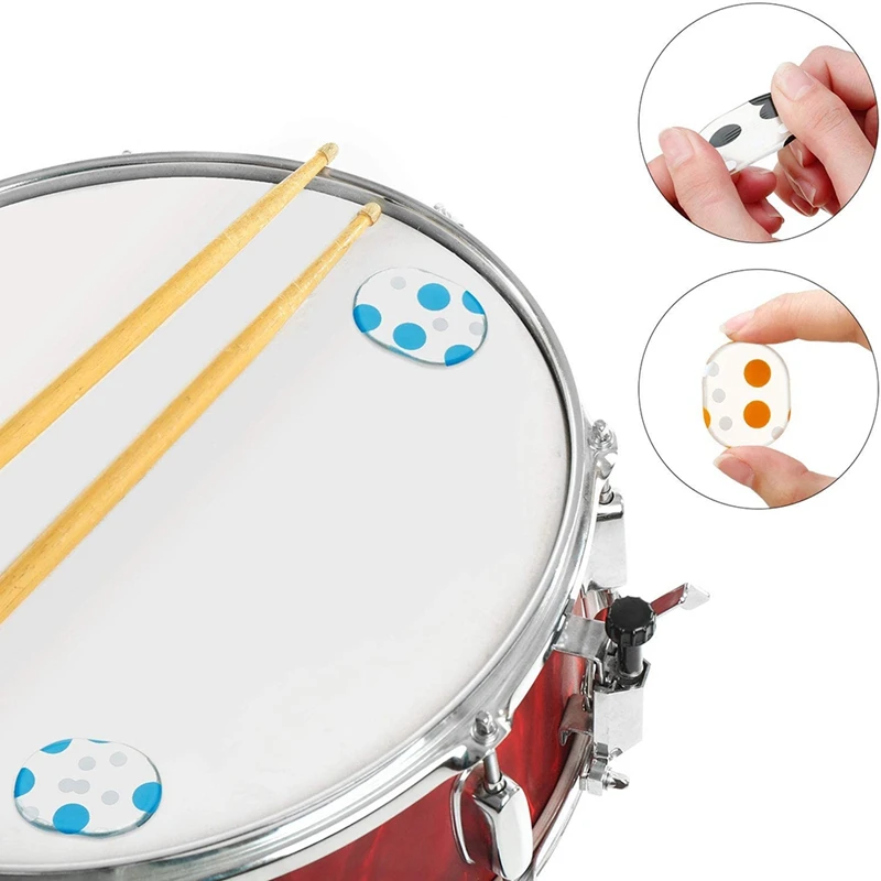 

24 Piece Drum Shock Absorber Gel Pad Silicone Drum Damping Gel Pad Soft Drum Shock Absorber for Drum Tone Control