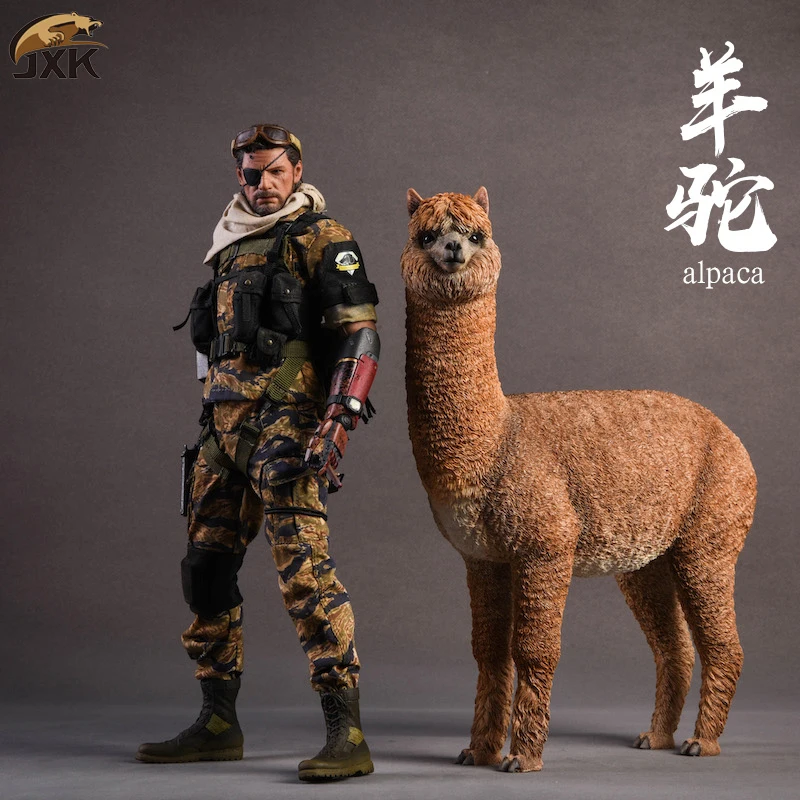 1/6 Смола Южная Америка Альпака животных модель Jxk011 трава китайский мем &quotMud Horse&quot