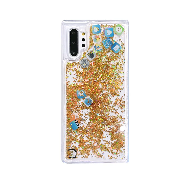 Модный чехол для телефона samsung Note 10+ с динамическим жидким зыбучим песком для samsung S9 S8 S10 Plus Note 10 9