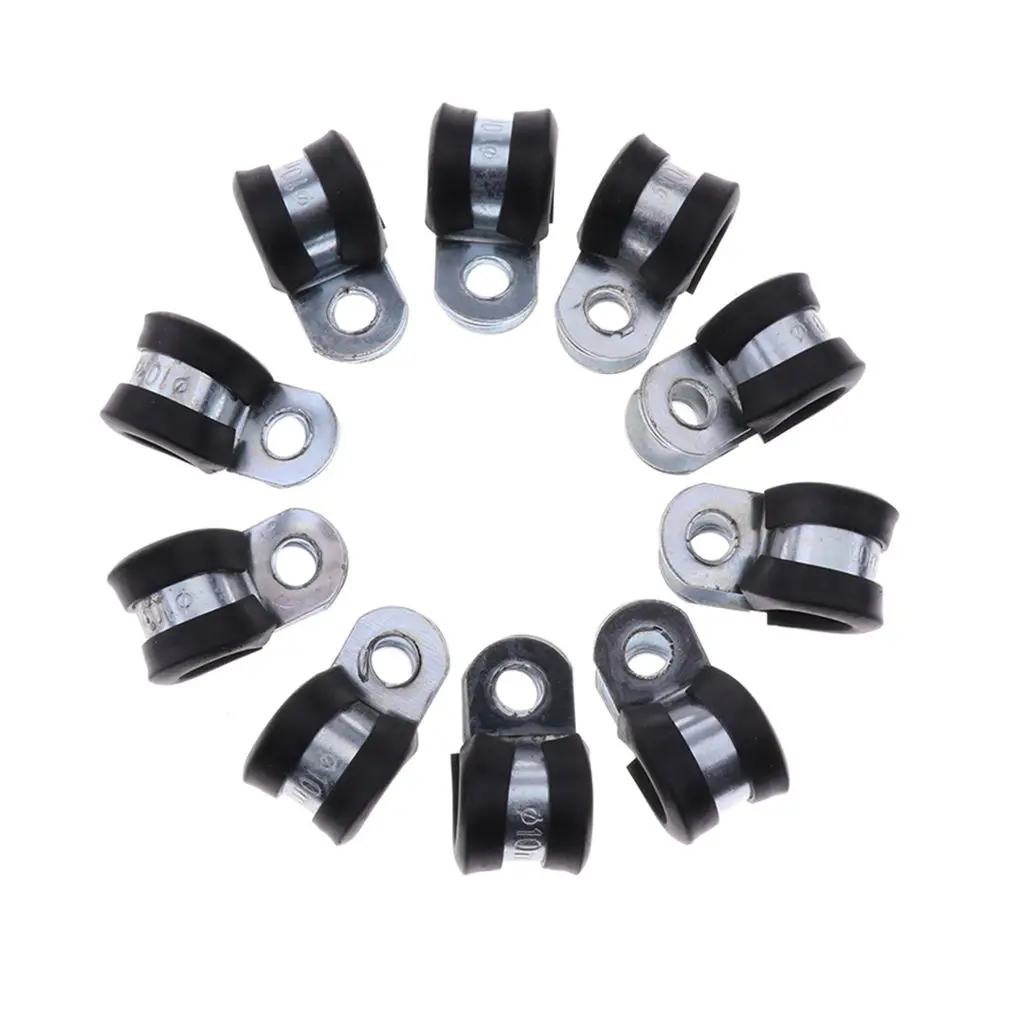 

10pcs 3/8" Fuel Line Hose Clamp Clip For Motorcycle Snow Blowers