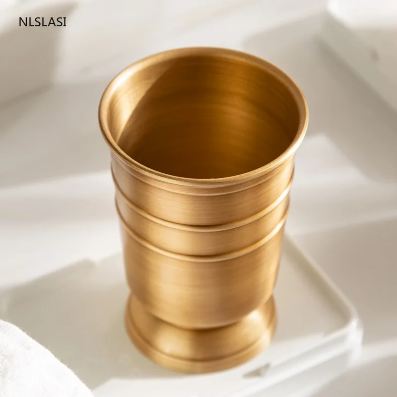 

Six-piece Suit Gold Retro Copper Bathroom Set Tooth Brush Holder Soap Dispenser Soap Box Mouth Cup Bath Decoration Accessories