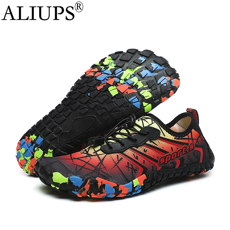 ALIUPS 2021 новые мужские пляжные акватуфли быстросохнущие женские дышащие