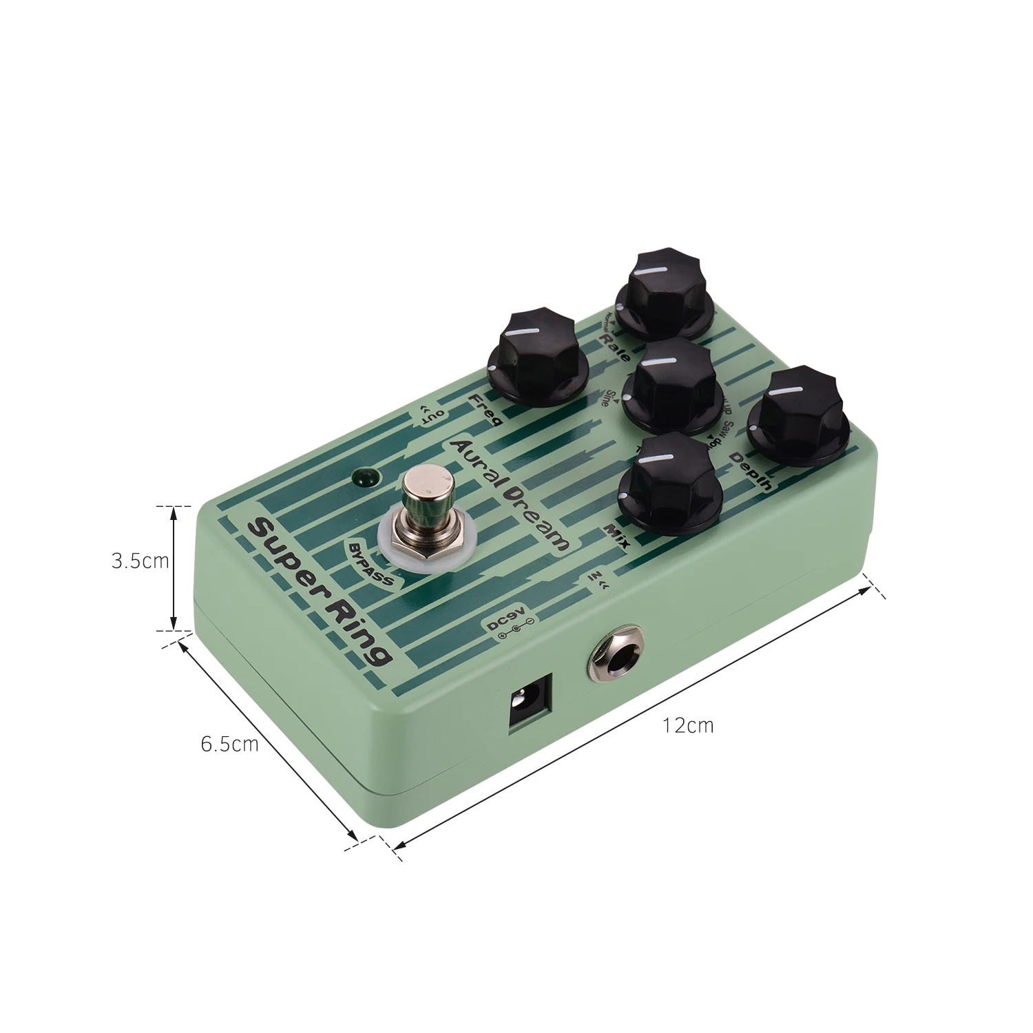 

Aural Dream Super Ring Guitar Effect Pedal 2 Ring Modes 6 Waves Aluminum Alloy Shell with True Bypass