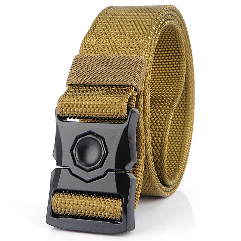 

Alloy Outdoor Tactical Belt Outdoor Hunting High Buckle Belts Men's Nylon Casual Tactics Multifunctional Combat Survival Belt