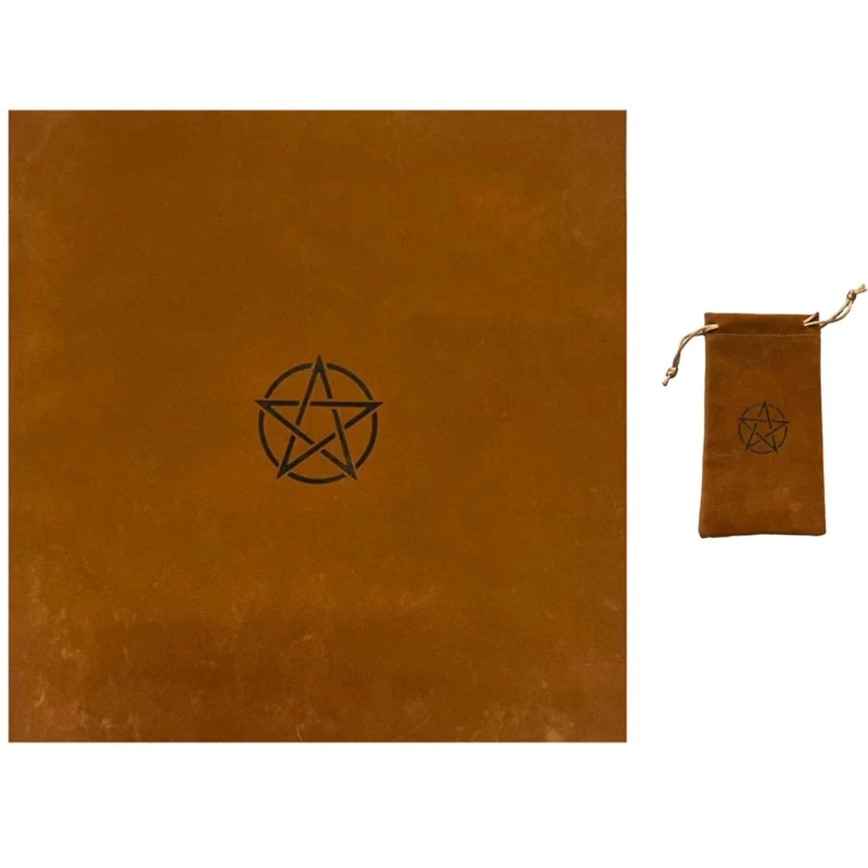 

Tarot Tablecloth with Bag Velvet Altar Tarot Cloth Pentacles Tarot Mat