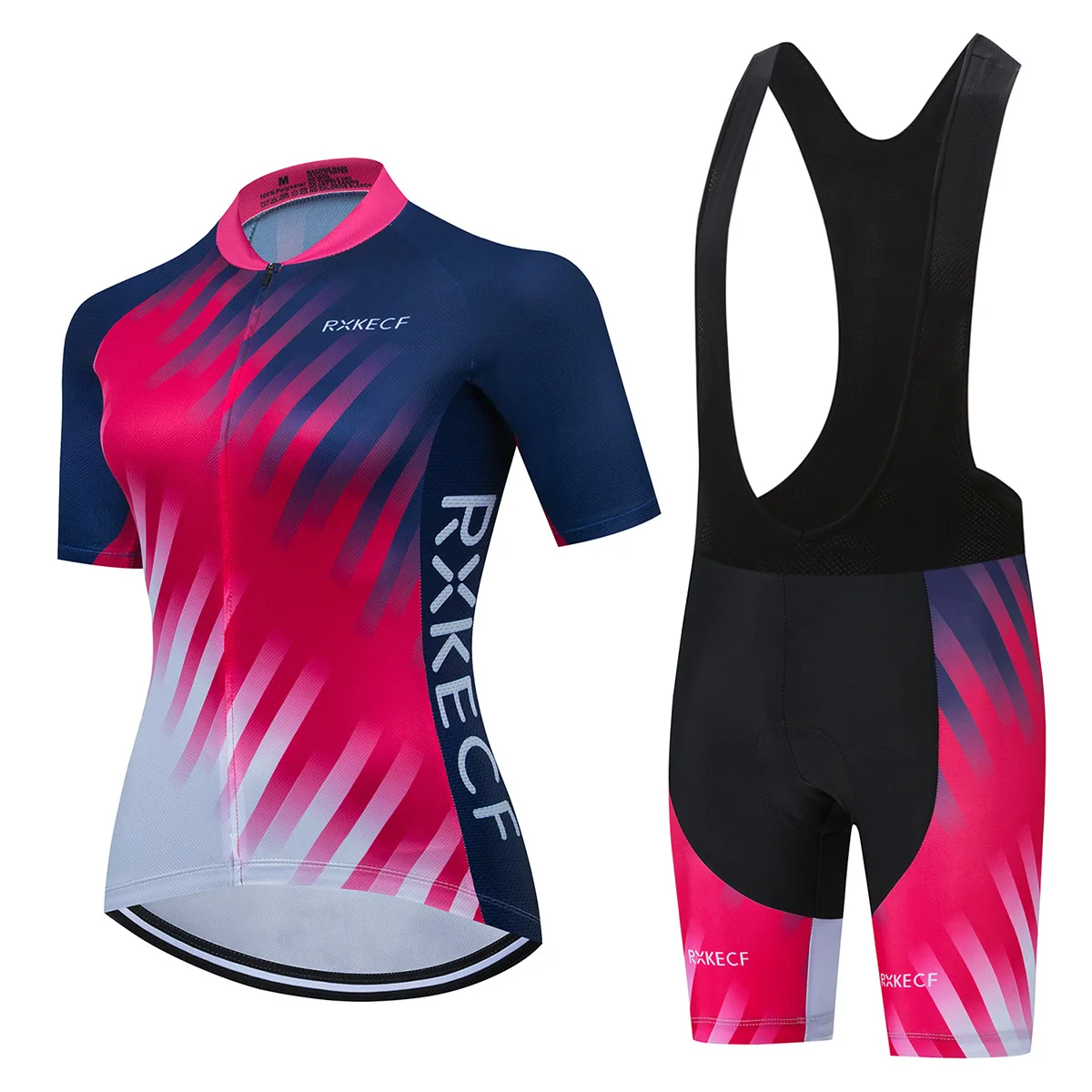 

Roupas Femininas Com Frete Gratis Women Sports Wearing Two Pieces Set Short Sleeved Mountain Road Bikes Cyclinng Suits