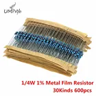 Комплект металлопленочных резисторов блок сопротивления 14 Вт, 1 к, 2 к, 1% к, 10 к, 4,7 к, 100 к, 220 Ом, 330 Ом, 220 Ом, 1 м резисторы