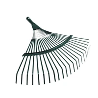 22 teeth leaf rake practical garden cleaning tool cleaner for grass weed green
