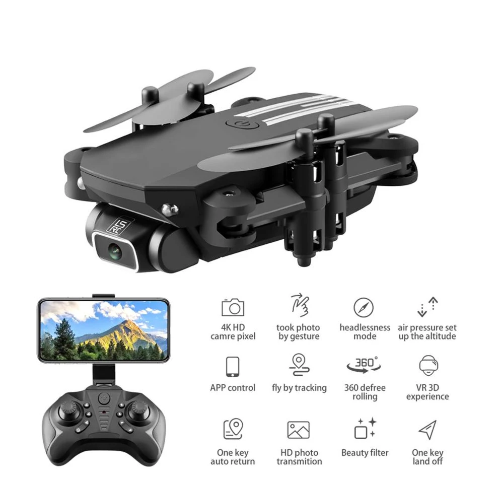 LS-MIN Радиоуправляемый Дрон FPV 4k HD Пульт дистанционного управления квадрокоптер