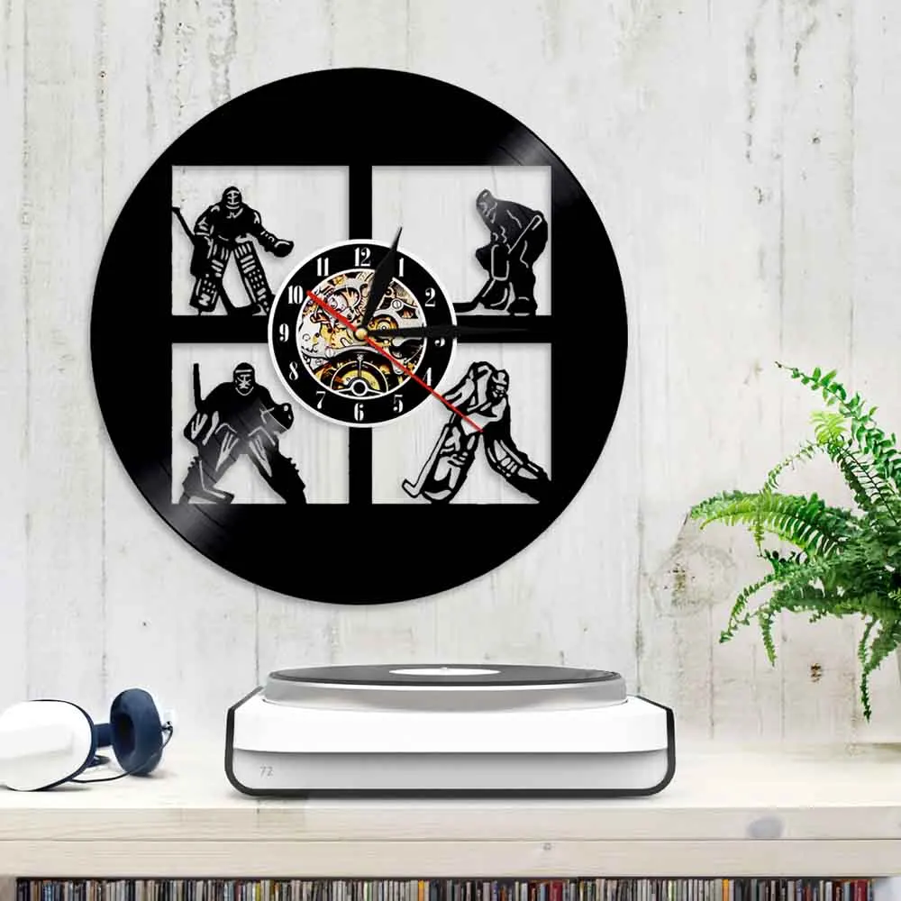 Настенные часы с зеркальной фотографией спортивные современные новоселье для