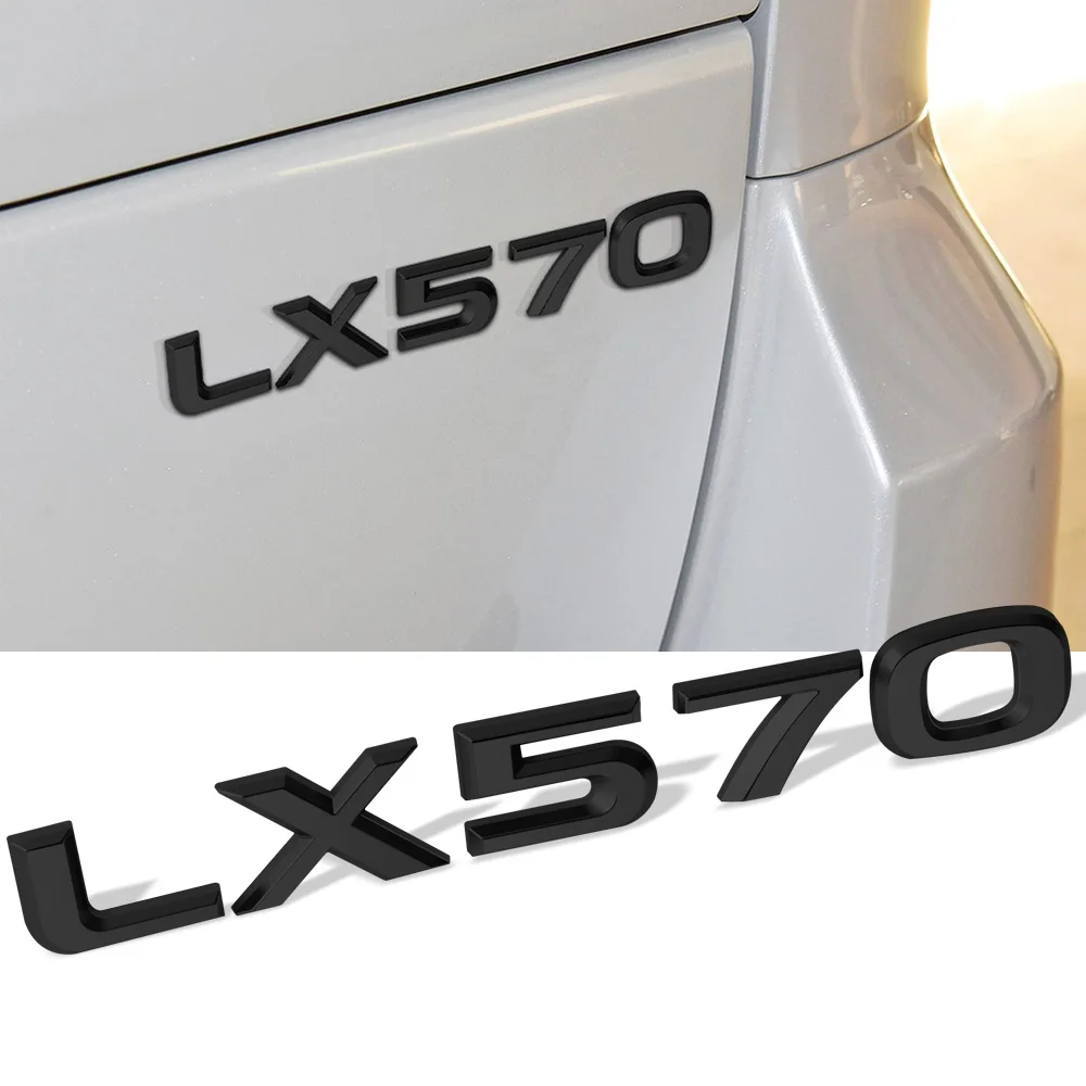 

ABS Rear Trunk Sticker Emblem Badge Decal Car Decoration Letter Stickers For LEXUS LX570 LX470 Car Styling Insignia Accessories