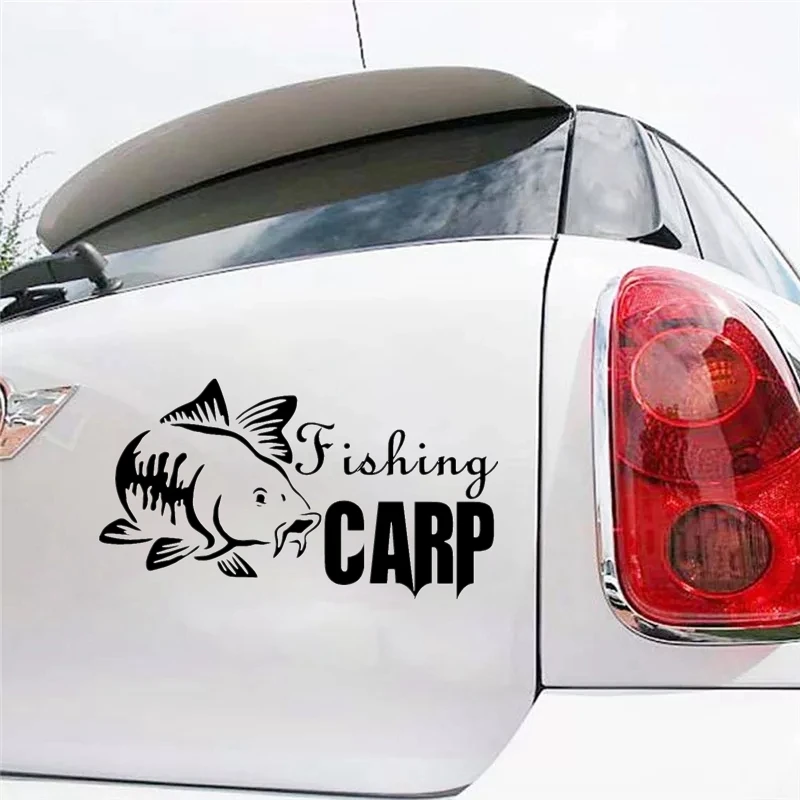 CK20017# наклейки на авто Fishing Carp водонепроницаемые машину наклейка для автонаклейка