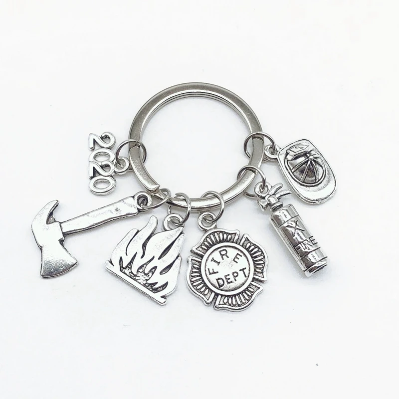 Безопасный для окружающей среды сплав шлем Огнетушитель брелок огня hero fireman