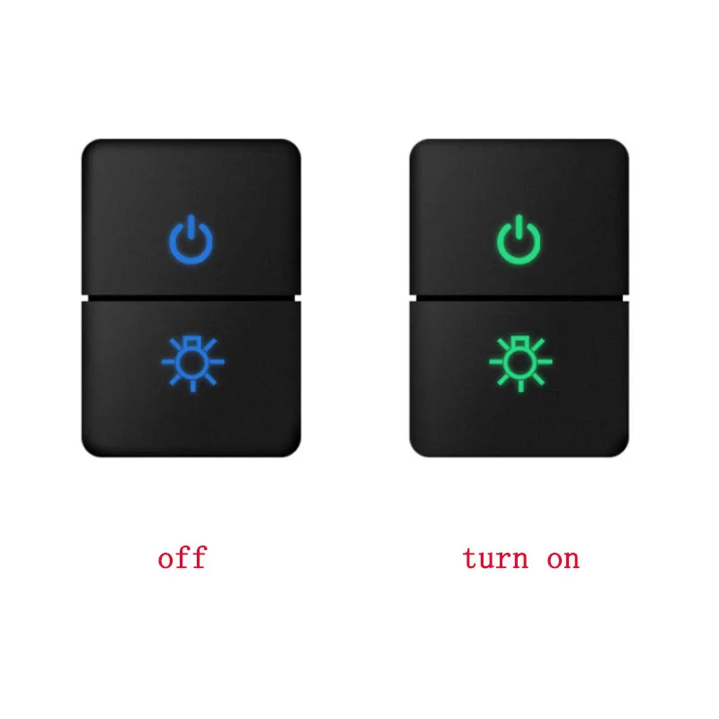 1 шт. Двухкнопочный переключатель двойной противотуманные фары радар мощность