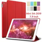Чехол-книжка для iPad mini 5th 7,9 дюйма, прозрачный чехол-подставка из ПВХ для iPad mini 2019 mini 5, чехол-книжка 2019 дюйма, A2133 A2124