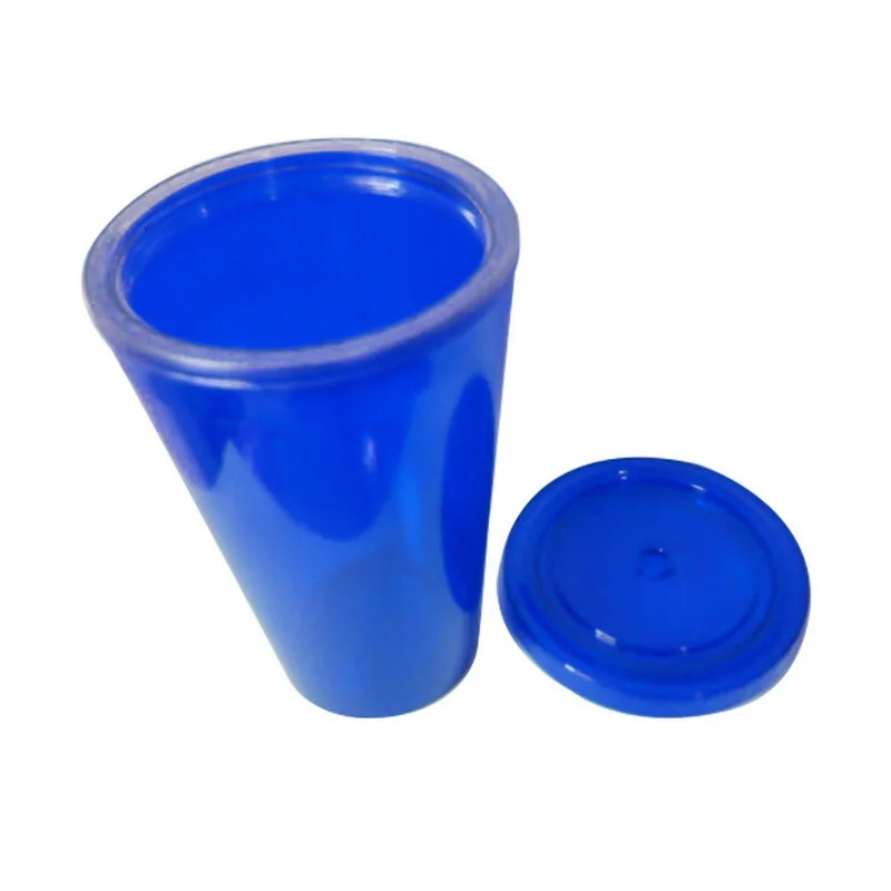 Пластиковый стакан со льдом 1 шт. 500 мл двухслойный холодный кофе сок чай дорожная